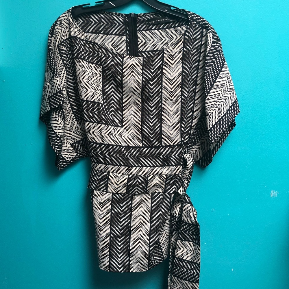 belted top • zara